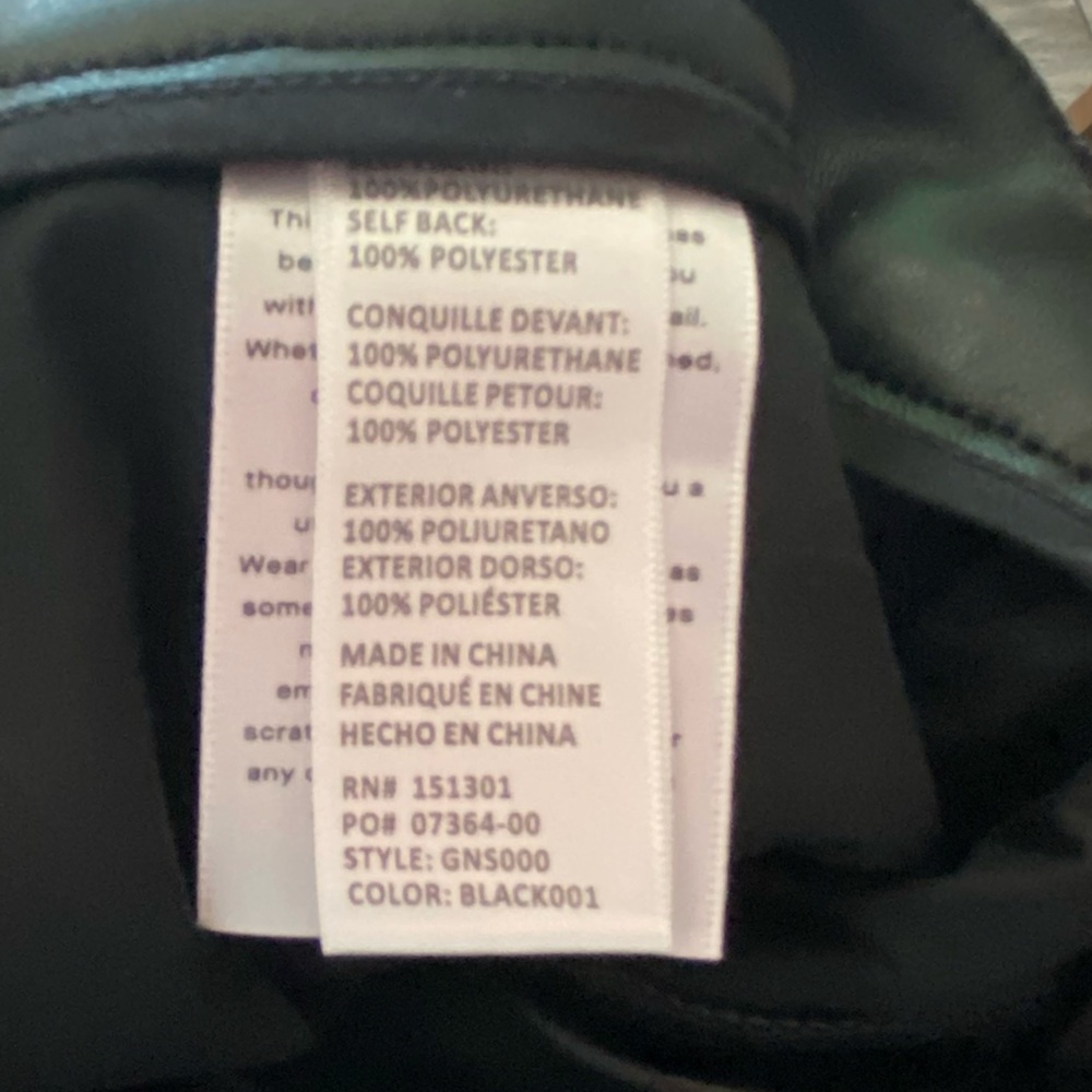 Good American 20 Black Faux Leather Pants - Picture 11 of 13